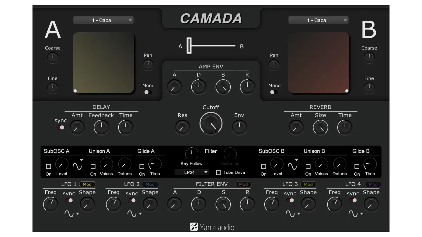 The CAMADA synthesizer interface